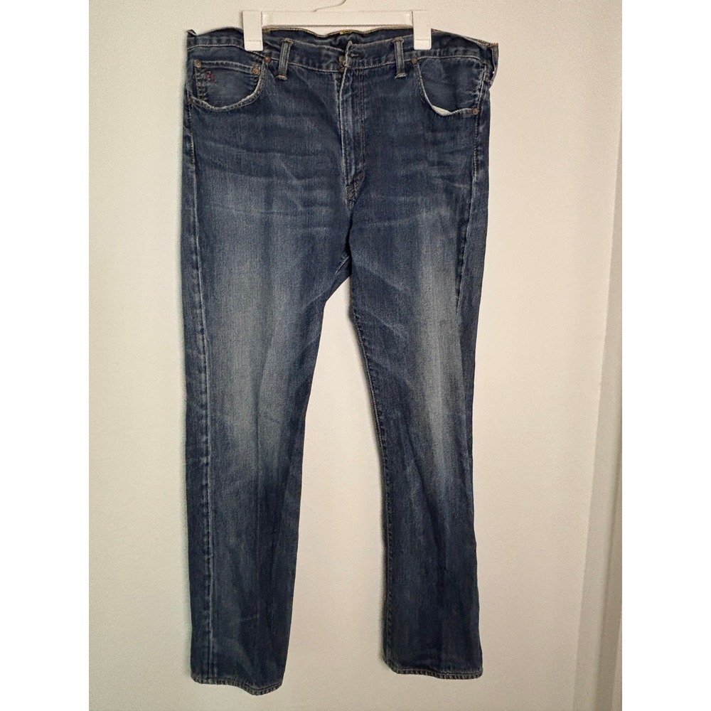 Polo Ralph Lauren Authentic Dungarees Mens 40T x 36 Blue Denim Straight Jeans